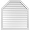 Ekena Millwork Octagonal Top Surface Mount PVC Gable Vent w/ 2"W x 2"P Brickmould Sill Frame, 34"W x 36"H GVPOT34X3603SN - alternate 1